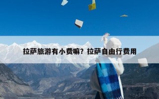 拉萨旅游有小费嘛？拉萨自由行费用