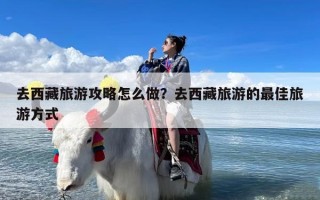 去西藏旅游攻略怎么做？去西藏旅游的最佳旅游方式