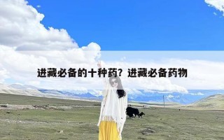 进藏必备的十种药？进藏必备药物